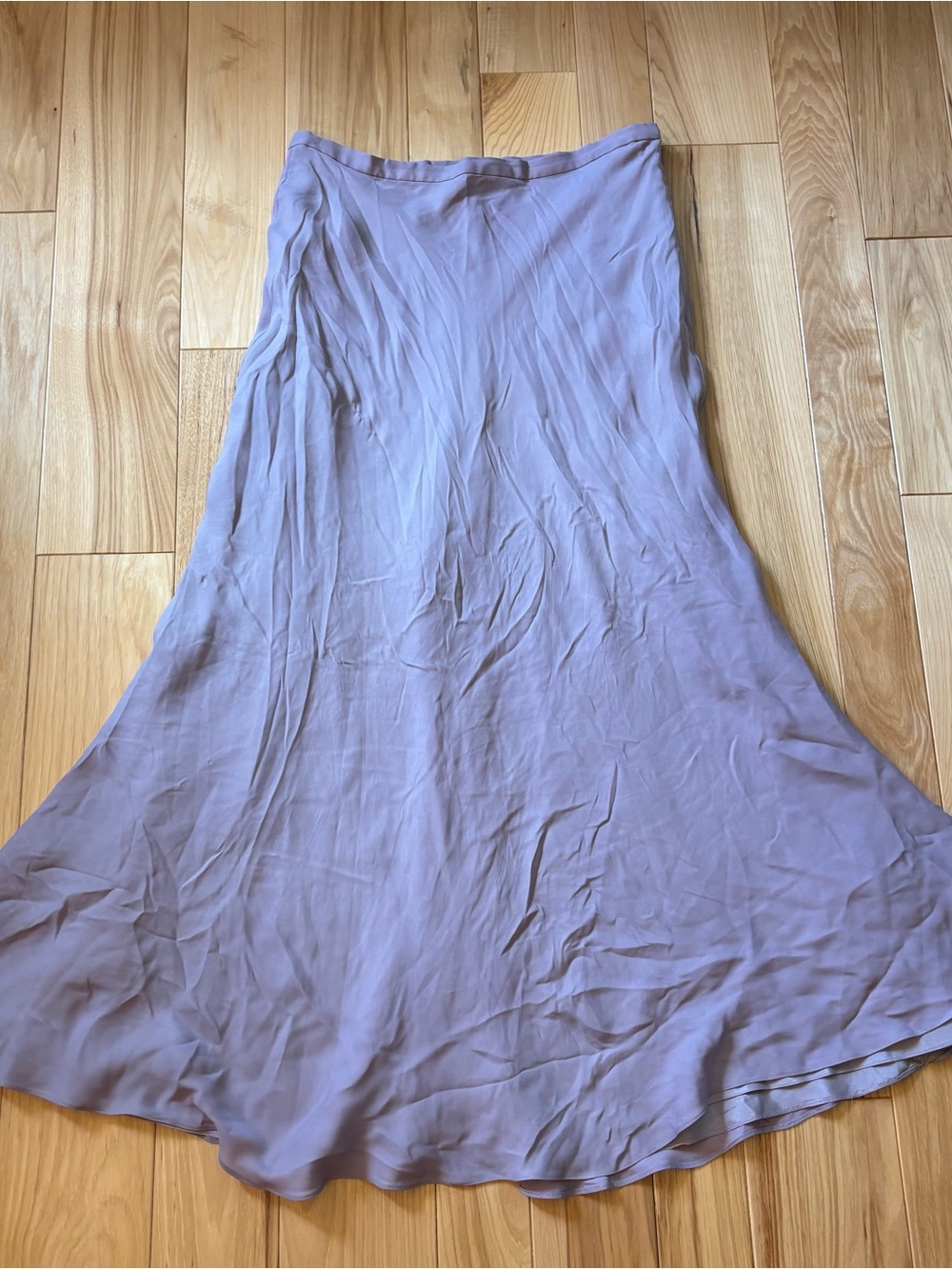 Vintage Adrianna Papell Occasions Silk Lilac Purple High Waisted Maxi Skirt